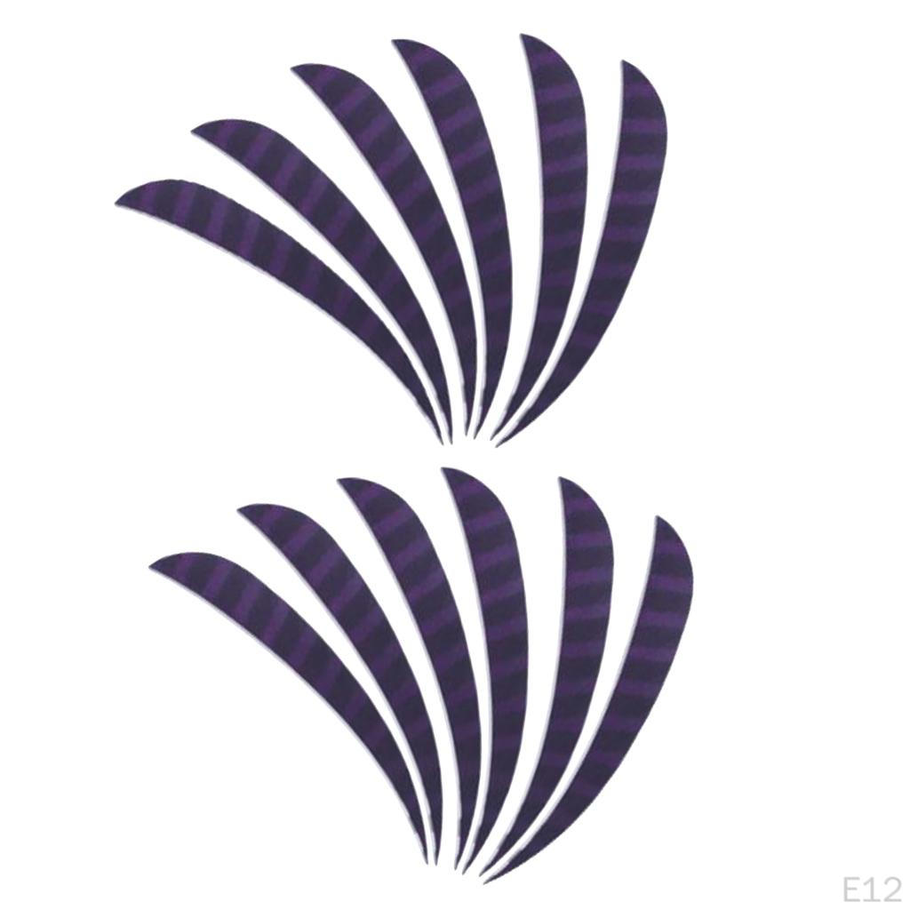 12 Pcs Shield Cut Turkey Feather Fletch Fletching Shape