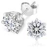 3 Sharp Claw Pass Diamond Tester Moissanite Stud Earrings 14K White Gold 925 Silver VVS 4-7.5mm Moissanite Stud Women Earrings