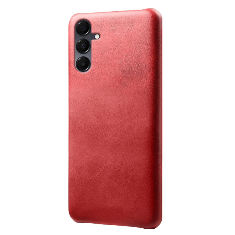 

Для Samsung Galaxy A16 4G/5G Чохол Текстура телячої шкіри PU Шкіра Жорсткий ПК Захисний Чохол для Телефону Red