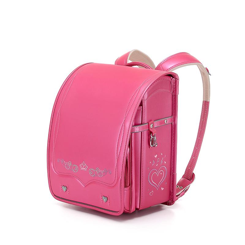 Zaino scolastico leggero per bambine giapponesi con protezione per la schiena per le classi 1-6