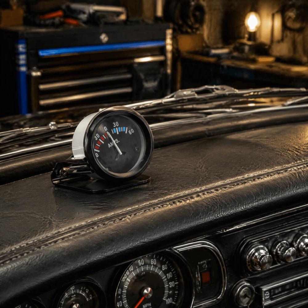 2 Inch AMP Gauge Meter 60-0-60A Current Gauge Durable Ammeter Gauge Car