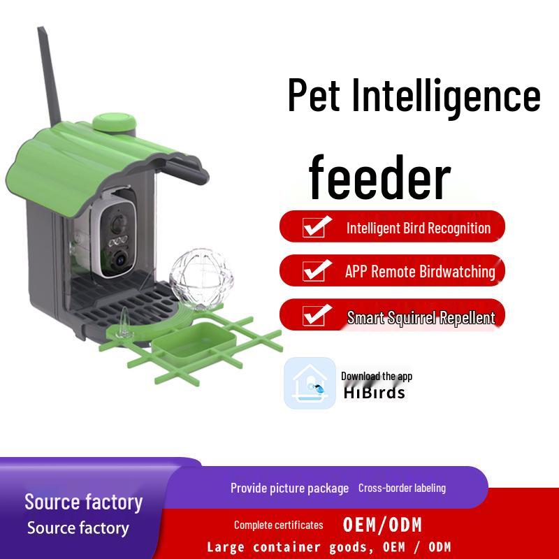 Smart Solar HD Bird Feeder with AI Hummingbird Identification