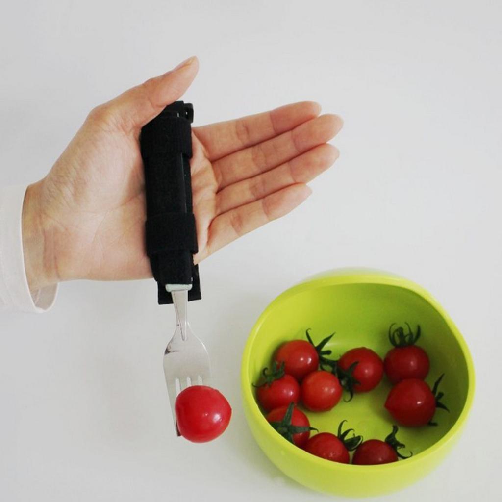 Adaptive Utensil Eating Aids Spoon Fork Bowl Comb Toothbrush with Hand Strap