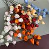 1PC Flower Arrangement Elegant Simulated Leaves Ornaments DIY Artistic Artificial Plant Scenery Lantern Fruit Branches 97CM