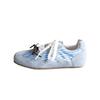 Retro contrasting color splicing flat bottom women's new fashionable versatile comfortable lightweight ballet style