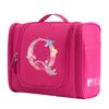 Travel Handbag Cosmetic Bags Make Up Case MakeUp Bag Wash Pouch Women Hook Up Organizer Pink Print Toiletry Accessory Storage
