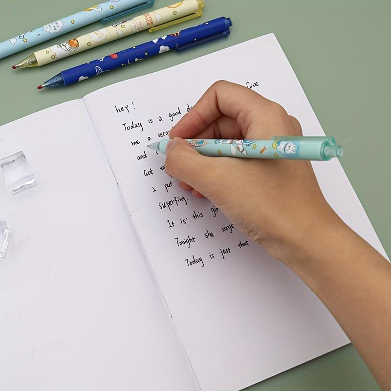 6 Pcs Cartoon Cute Gel Pen, Daily Writing Ballpoint Pen Signature Pen, Smooth Writing (black Ink)