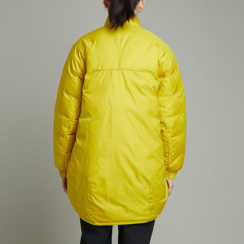 Converse Parka Coats Unisex Yellow Stand Collar Thickened 10021714-A03