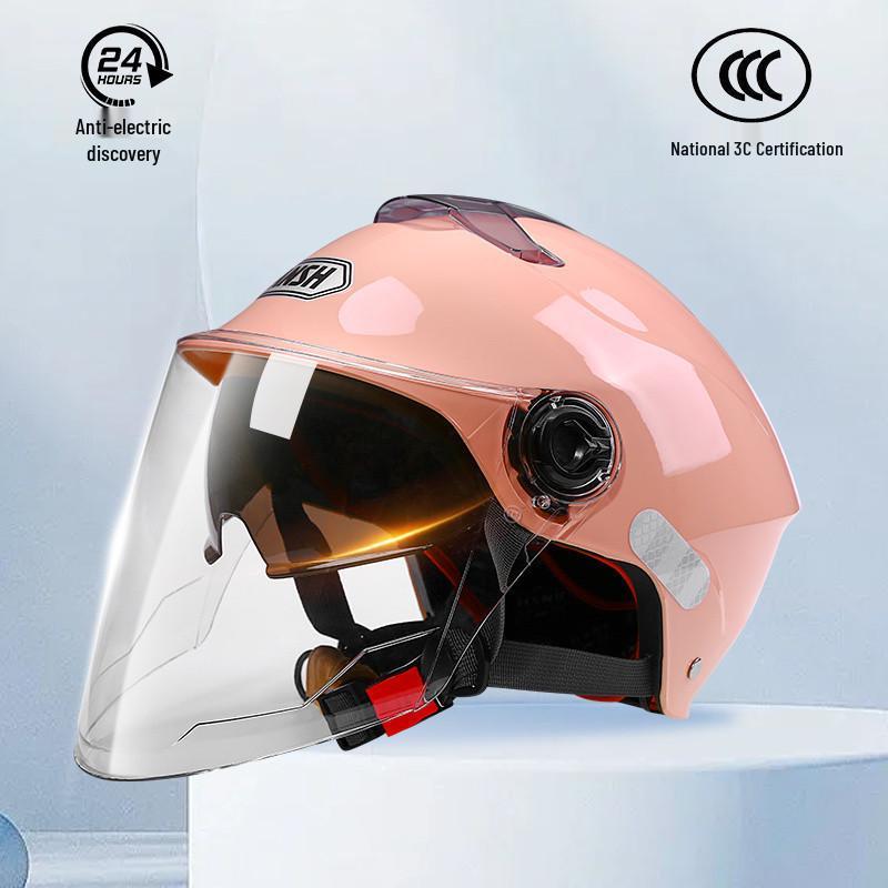 Unisex Electric Vehicle Helmet: Certified, Sun-Protective, All-Season, Unbreakable, with Free Shipping