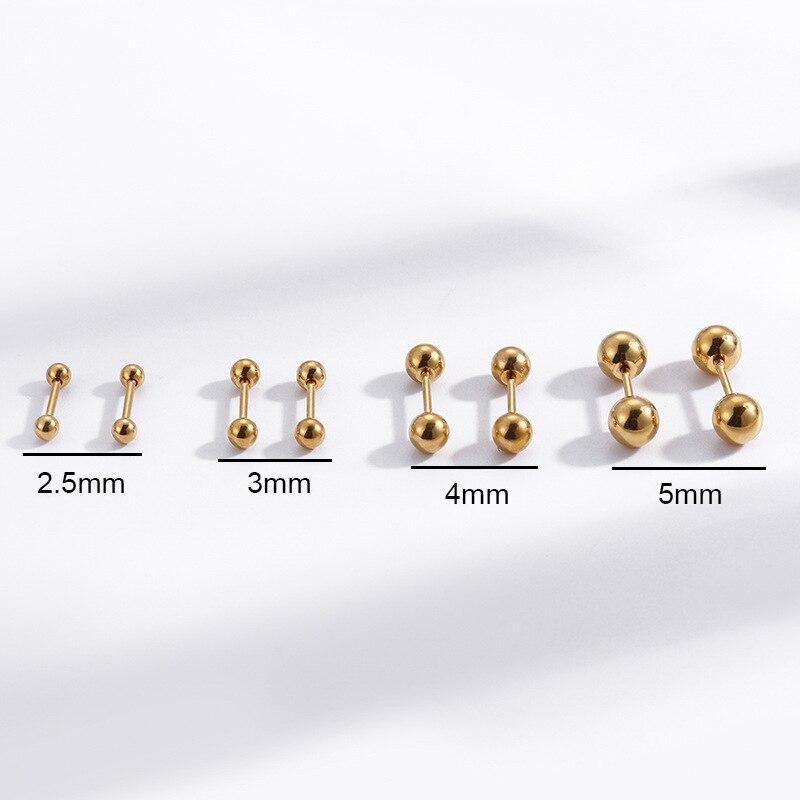 Nytt kirurgiskt stål Brosk Helix Öronpiercingar Tragus Ball Studs Skivstångsörhänge Mode Kroppssmycken