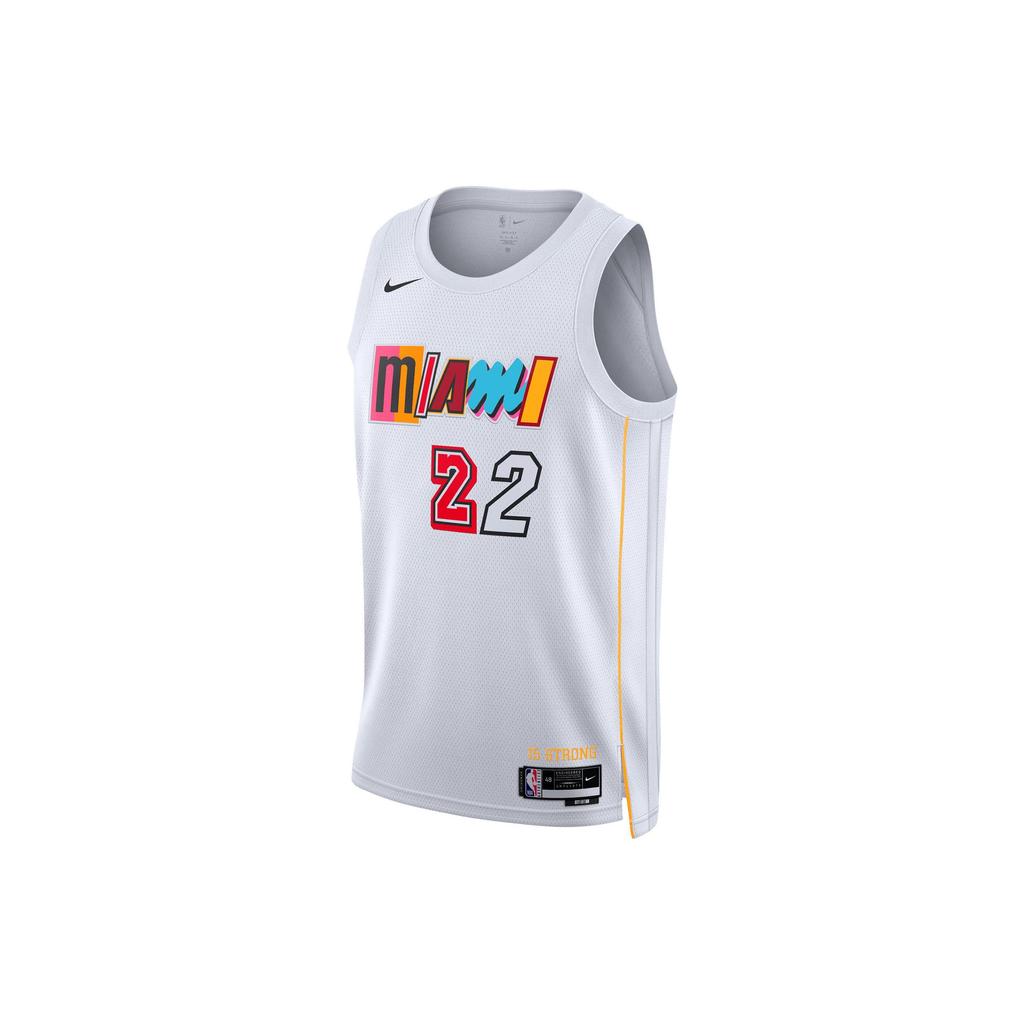 Nike NBA Miami Heat Jimmy Butler City Edition Swingman Jersey White Unisex Streetwear DO9599-100