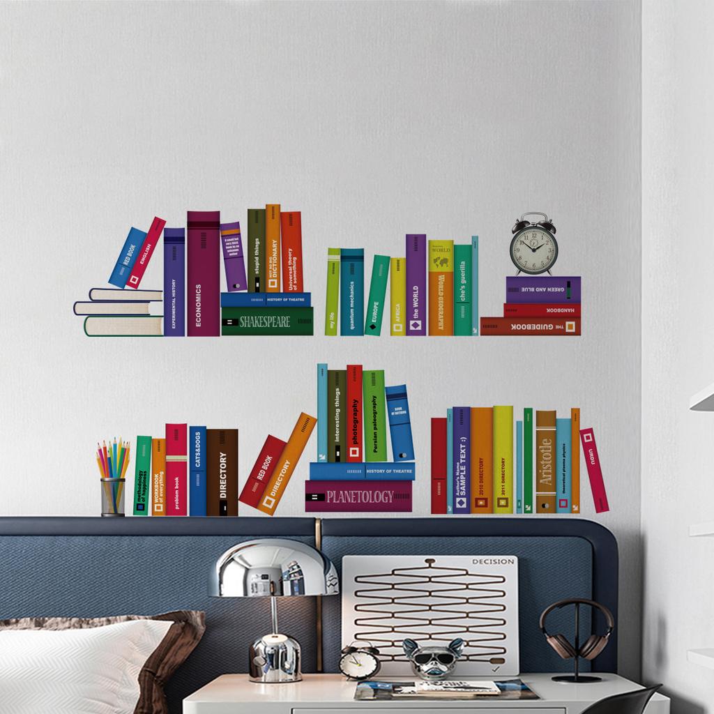 Motivational Book Wall Stickers Back To School Decor Self-Adhesive Inspirational Decal Quotes for Study Room Bedroom Living Room