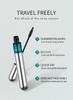 QIC Double Effect 4D Mascara Waterproof Long Curl Natural Thick Eyelash 2-in-1 Black Mascara with 2 Brush Heads