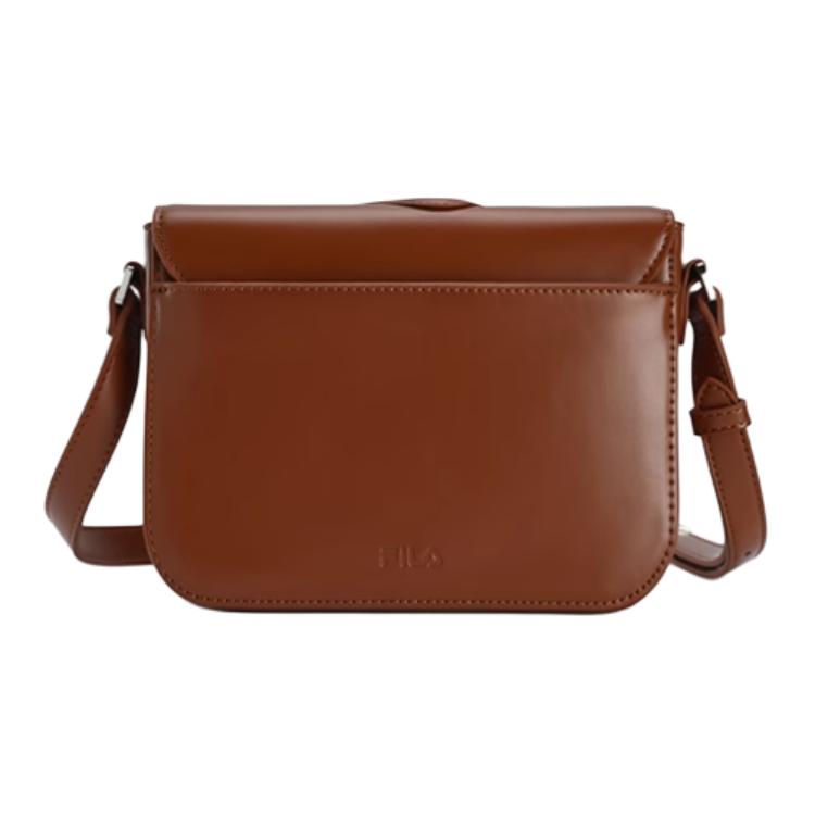 New FILA PU Tofu Bag, Shoulder Bag, Crossbody Bag Mini Women's Woody Brown Umber F13W519171FBN