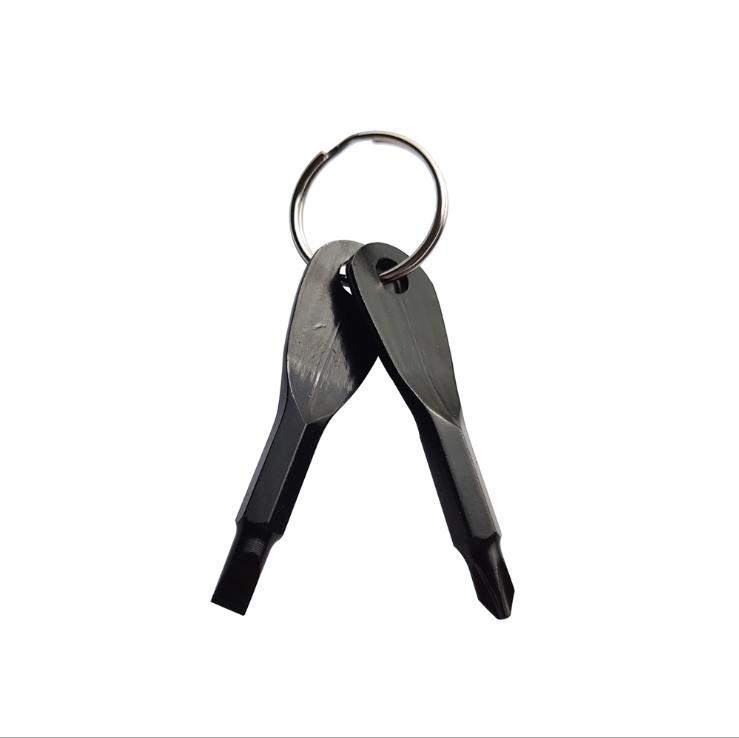 Карманный набор прецизионных стальных отверток: Многофункциональный брелок-инструмент для ремонта.