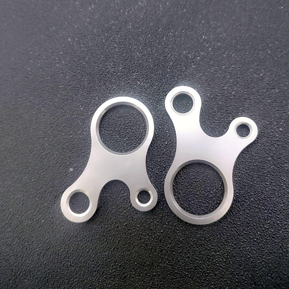 Lightweight Titanium Alloy Rope Buckle 52*36mm Camping Cord Tensioners  Knotting Tool