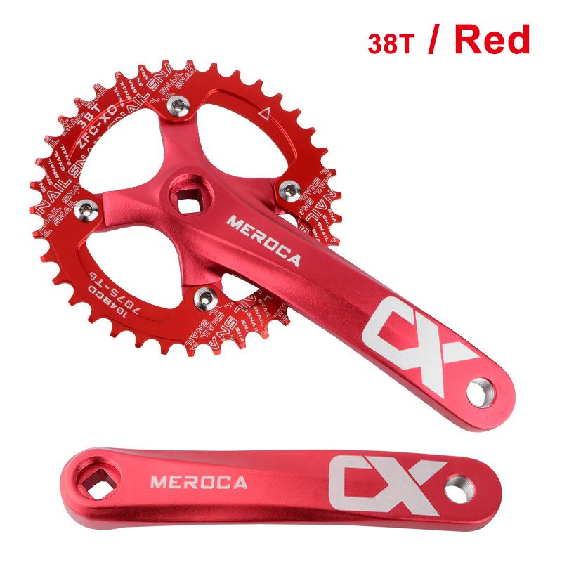 Günstiger Fahrradkurbelsatz aus Aluminiumlegierung Günstiger 104mm BCD Vierkant MTB Mountainbike Kurbelgarnitur 32/34/36/38T