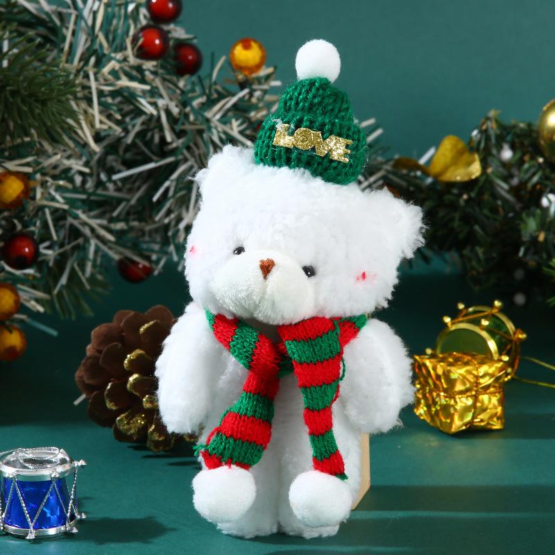 Christmas Cute Blush Joint Bear Bag Cute Clothing Accessories Bear Doll Pendant