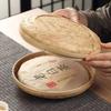 Pu 'Er Tea Storage Box Bamboo Woven Brick Tea Box Chinese Tea Packing Bag Tea Recovering Storage Tea-Allocating Tray Tea Tins