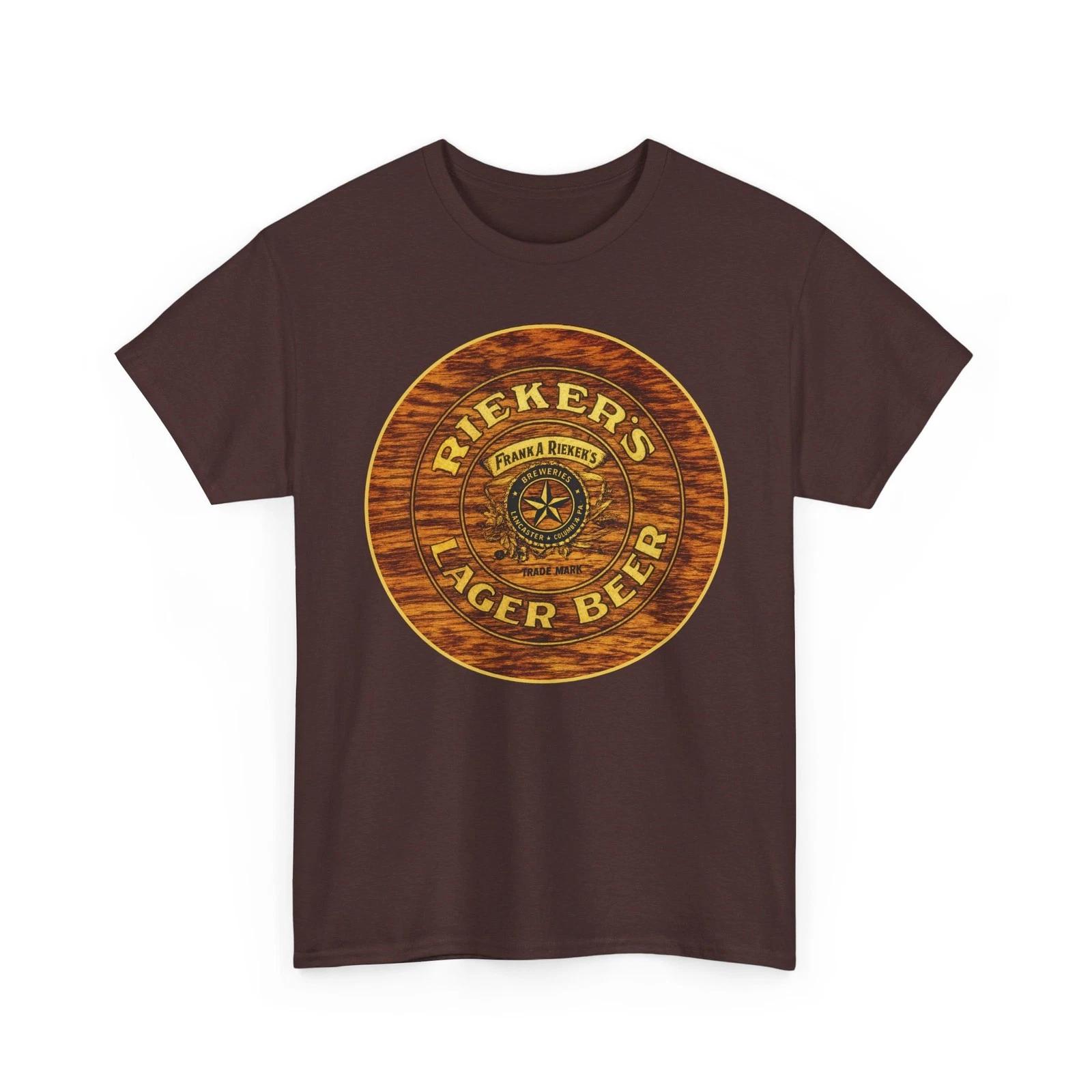 Frank A. Rieker s Breweries Lager Beer Lancaster PA Pre-Pro Breweriana T-Sirt S