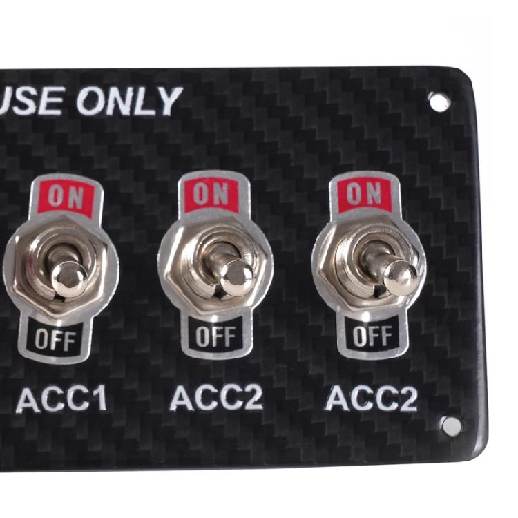 Einfach zu installierendes Motorzündschalter-Panel, LED-Kippschalter-Startknopf, geeignet für Heimwerker, Auto-, Boots-Upgrades