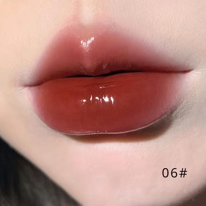 

Crystal Frost Mirror Lip Glaze Зеркало Увлажняющее Увлажняющее стекло для губ Псевдо веганская губная помада Сжимаемая