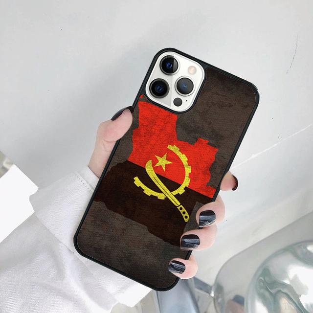 Angola Flag Phone Case Cover For iPhone 17 Air 15 Pro MAX 16 Plus 14 12 11 13 Coque