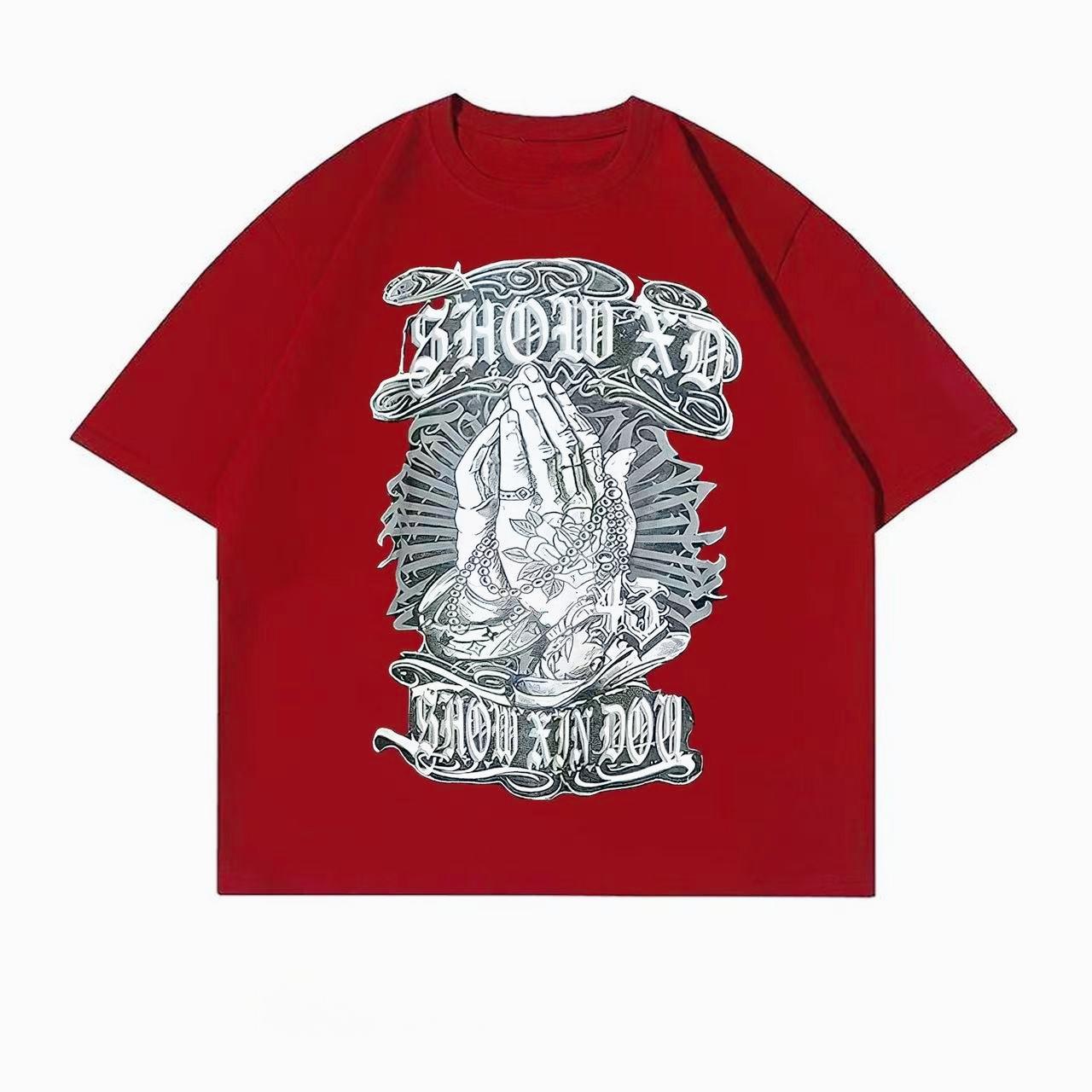 

Retro and trendy printed T-shirts for summer and autumn 2025 casual and sporty short-sleeved streetwear for men and women 4XL