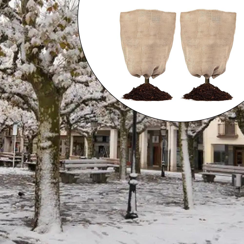 2pcs Plant Cold Protection Covers Winter Flax Plant Covers Plants From Frost Plant Antifreeze Storage Plant Covers 24inx40in