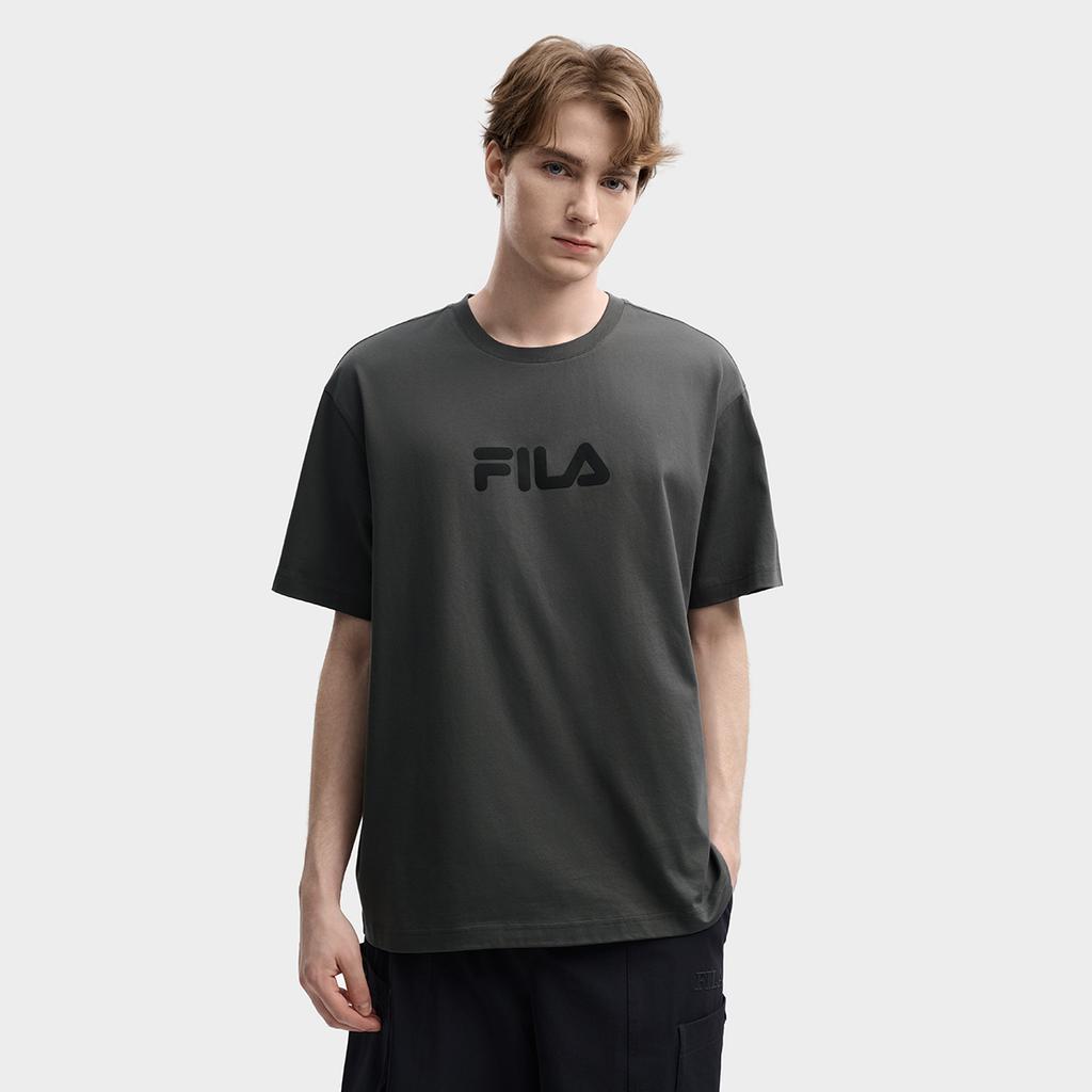 Fila Original Colorful Fashion Simple Classic Retro Large Logo Sports Trendy Casual Versatile Comfortable Loose Short Sleeve T-Shirt F51U619102FDY