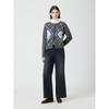 Cc Collect. Women Argyle Round Neck Cardigan C254ksl037