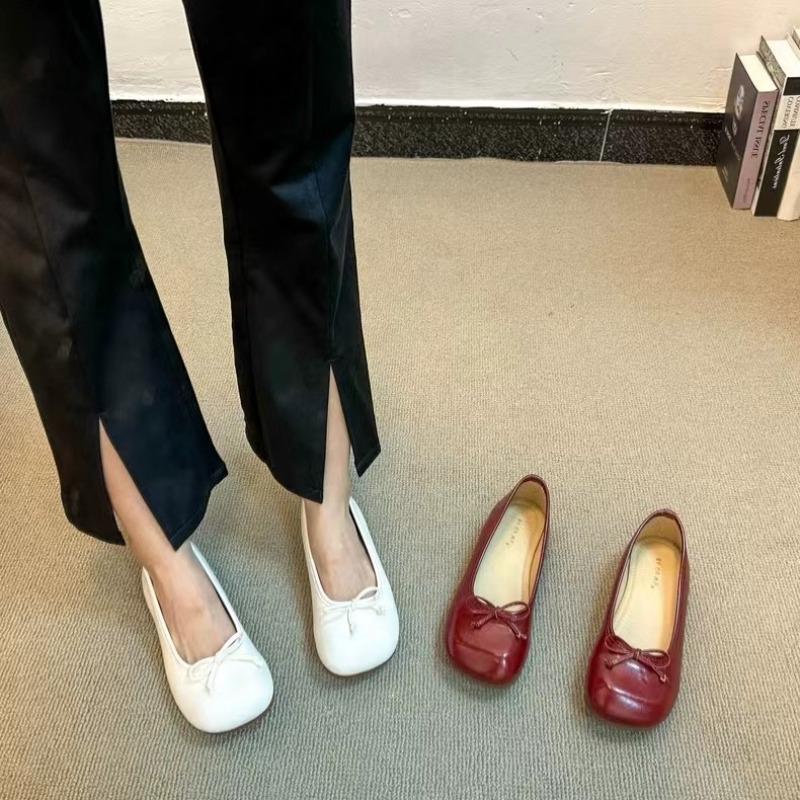 Fashion New Style Brand Women Flats Soft Ballet Shoes Slip on Loafers Soft Moccasins Casual Shoes Ladies Shoes Bow Knot Zapatos Mujer