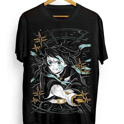 Muichiro Tokito T-shirt Kimetsu No Yaiba Demon Killer Anime Summer New Men's and Women's Streetwear