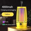 Lampada Uccidi Zanzare Portatile Ricaricabile USB Trappola Elettrica per Mosche Insetticida Zapper Luce Anti Zanzare Silenziosa per Esterno