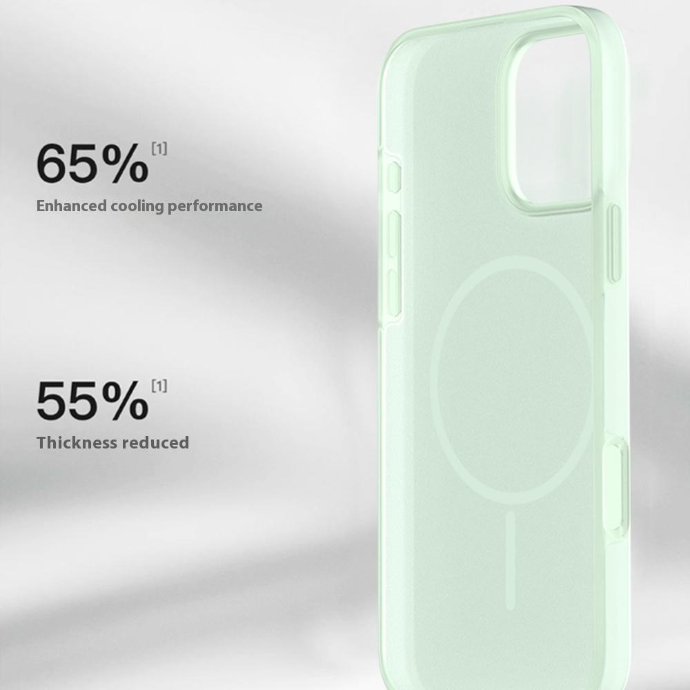 For iPhone 15 Pro Max Case Compatible with MagSafe Ice-Transparent Liquid Silicone+PC Phone Cover