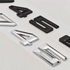 3D ABS Chrom Schwarz Auto Buchstaben Logo 745e Heckklappen Emblem Aufkleber Abziehbild Für BMW 7er Reihe 745e G12 Auto Heckmarkierung Zubehör