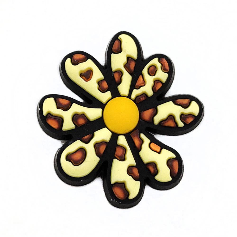 Přívěsky na dřeváky s leopardím vzorem: Osobnostní PVC Měkká Guma Zahradní Doplňky