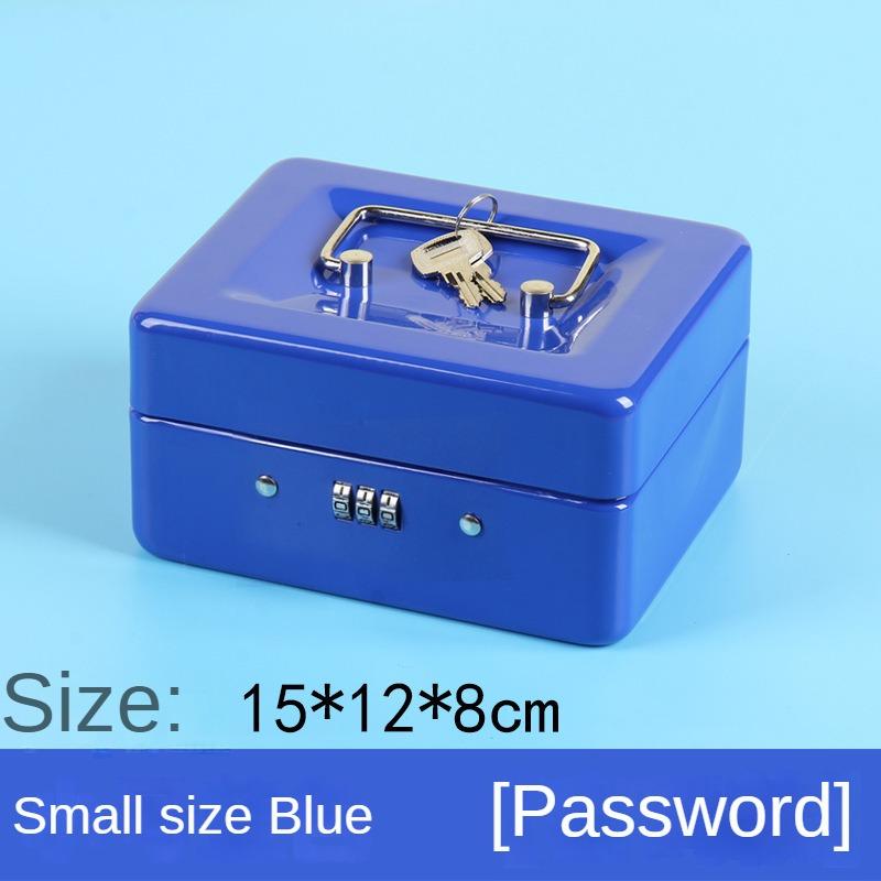 Verdickte Metall-Spardose, kreatives Schließfach, Schlüssel-Spardose, Passwort-Spardose, tragbare Spardose, abschließbare Kassenbox, kleine Sortierbox