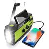 Multifunctional Hand Crank Solar Emergency Radio & Mobile Charger with Flashlight for Camping and Reading