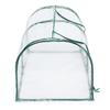 Außenpflanzenabdeckung Rahmen Abnehmbar Stahl Reißverschluss Garten Gewächshaus PVC Warm Garten Haushalt Pflanzen Gewächshausabdeckung