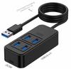 USB-C To 4-Port USB 3.0 Hub with DC 5V Power Supply 5Gbps High Speed Data Transfer Plug And Play Docking Station for Laptop