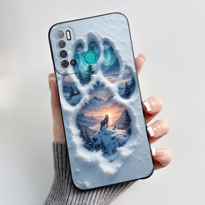 For Tecno Pouvoir 4 Pouvoir 4 Pro LC7 LC8 Case Luxury Cute Love Rabbit Funny Phone Casing Black Silicone Protective Back Cover