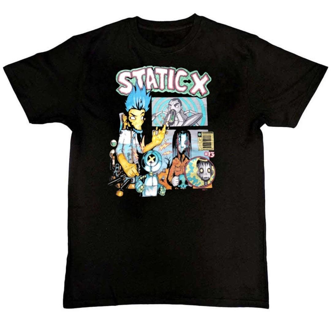 Static-X Band Graphic Print Mens T-Shirt S-4XL XL