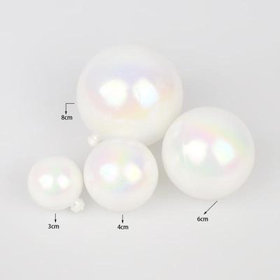 Irisierende Siebenfarbige Transparente Weihnachtskugel