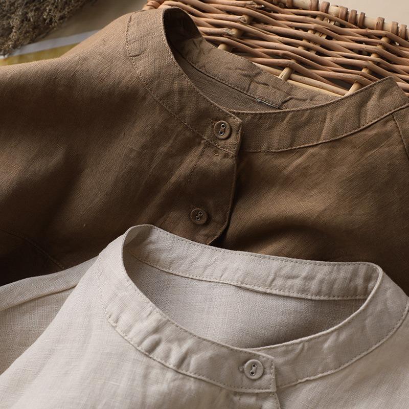 YYFS Moda damska Casual Wiosna Jesień Jednolity kolor Drukuj Bluzki i koszule z długim rękawem i dekoltem w kształcie litery O