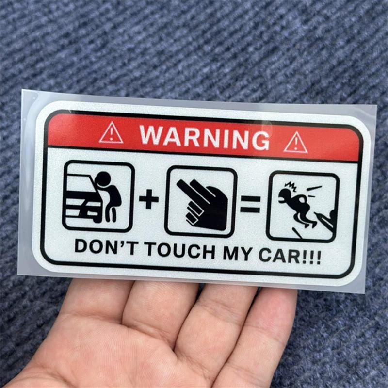 

Warning Sticker Don t Touch Me Creative Personality Scratch Cover Car Sticker Motorcycle Bicycle Decal Unique Design For Vehicle Protection