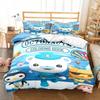 3D Tištěné Povlečení s Kreslenými Postavičkami Octonauts pro Kluky Dívky Povlak na Peřinu Povlak na Polštář Jednolůžko Manželská Postel Královská Velikost Plná Velikost Jednoduchá Dvojitá Velikosti