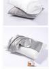 Solid Color Ice Silk Satin Zipper Pillowcase