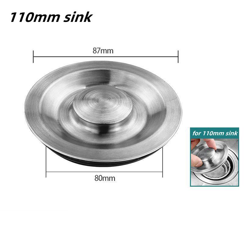 Stainless Steel Kitchen Sink Strainer Plug 99%  Sink Drain Cover Filter Basket With Handle Waste Filter Mesh Kitchen Accessories