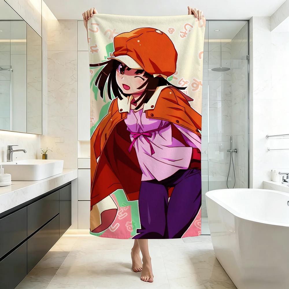 Mysterious B-BakemonogatariS Towel Five-Star Hotel Quality Eco-Friendly Ultra Soft Thick Towels & Beach Towels
